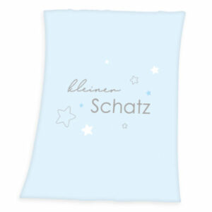 babybest® Microfaserflauschdecke Kleiner Schatz hellblau