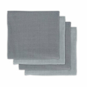 jollein Bamboo Mullwindeln 4er-Pack Storm grey 70x70cm