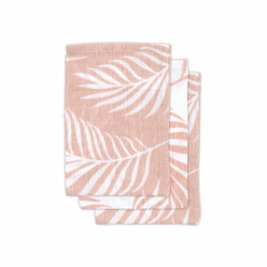 jollein Mull Waschlappen 3er-Pack Nature pale pink