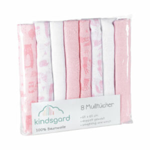 kindsgard Mullwindeln bovbov 8er-Pack rosa