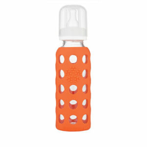 lifefactory Babyflasche aus Glas in papaya 250 ml