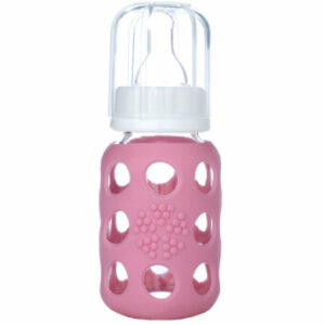 lifefactory Babyflasche aus Glas in pink