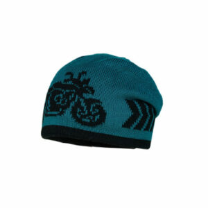 maximo Boys Beanie Motorrad schwarz-tanne