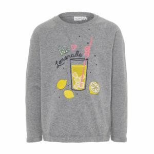 name it Girls Sweatshirt Venus grey melange