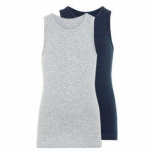 name it Tank Top 2er Pack Grey Melange