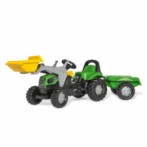 rolly®toys rollykid Deutz-Fahr 5115 G TB mit Lader und Anhänger