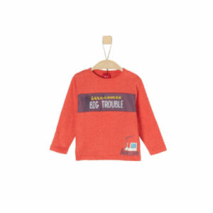 s.Oliver Boys Langarmshirt red melange