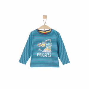 s.Oliver Boys Langarmshirt turquoise stripes