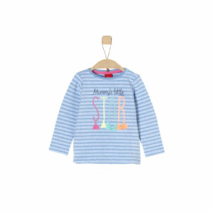 s.Oliver Girls Langarmshirt light blue stripes