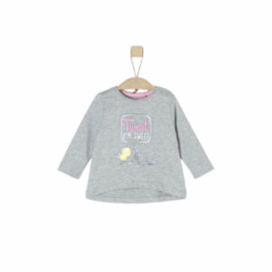 s.Oliver Girls Langarmshirt light grey melange