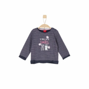 s.Oliver Girls Sweatshirt dark blue stripes