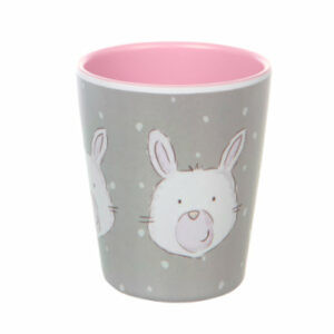 sigikid® Melamin-Becher Hase grau-rosa