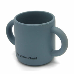 the cotton cloud Trinklernbecher aus Silikon Smokey Blue