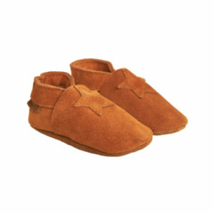 EN FANT Elastic Slipper Wildleder Leather Brown