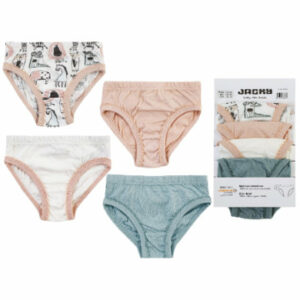 JACKY Slip 4er Pack GIRLS rosa/off-white