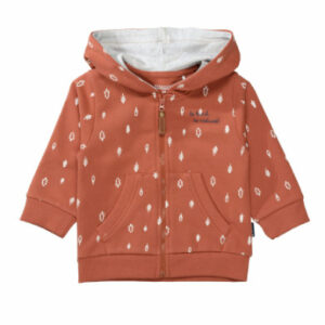 STACCATO Sweatjacke rust gemustert