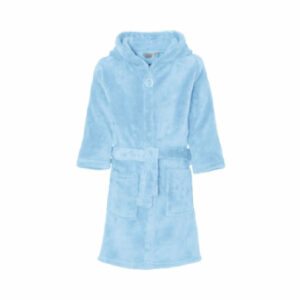 Playshoes Fleece-Bademantel uni blau