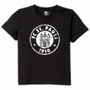 St. Pauli Kinder T-Shirt Logo schwarz-weiss