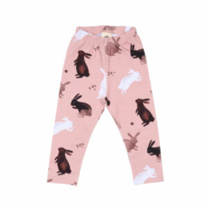 Walkiddy Leggings Happy Rabbits altrosa