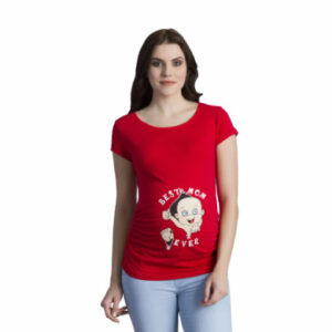 M.M.C. Umstandsshirt Best Mom Ever mit Motiv Rot