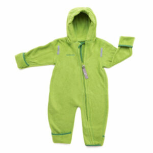 Hoppediz Overall aus Fleece Babyeinteiler grün