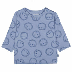 STACCATO Shirt soft blue gemustert