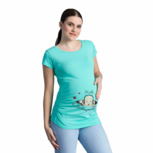 M.M.C. Umstandsshirt Hallo Lieblingsmensch mit Motiv Mint