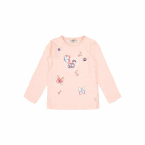Salt and Pepper Langarmshirt Butterfly rosa
