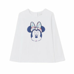 OVS Langarmshirt Minnie Brilliant White