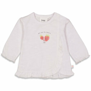 Feetje Langarmshirt Berry Sweet Weiß