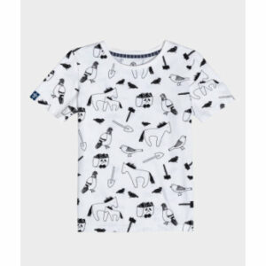 Kohlenknirpse T-Shirt Tierische Kumpel Ecru/Allover