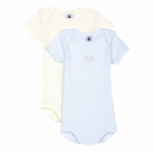 Petit Bateau 2-Pack Bodies gelb/blau