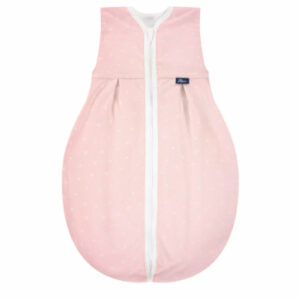 Alvi® Schlafsack Jersey Light Rosa feder rosa/weiß