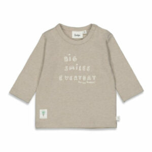 Feetje Langarmshirt Ice Ice Baby Taupe Melange