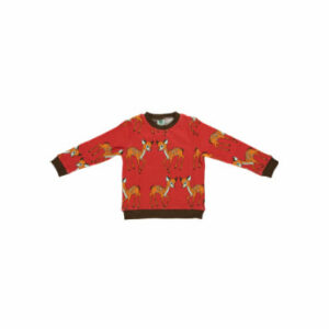 Smafolk Sweatshirt mit Hirsch Apple red