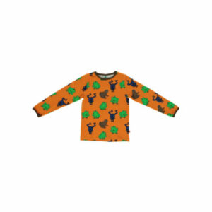 Smafolk Langarmshirt mit Frosch orange