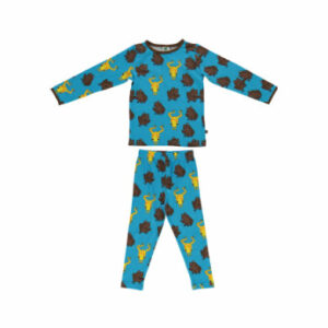 Smafolk Pyjama mit Frosch ocean blue