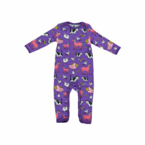 Smafolk Bodysuit mit Farm purple heart