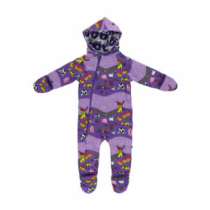 Smafolk Suit mit Bauernhof und Äpfeln purple heart