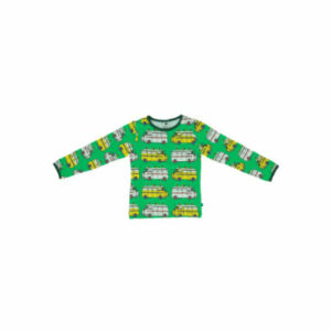 Smafolk Langarmshirt mit Krankenwagen apple green