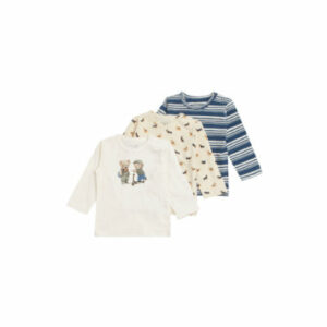 Hust & Claire Langarmshirt Albert White sand 3er Pack