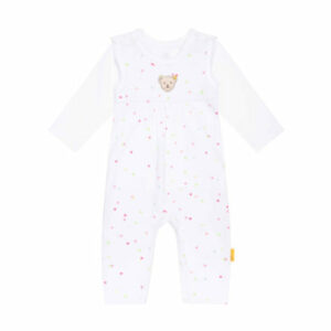 Steiff Strampler Set Bright White