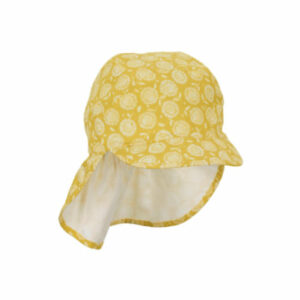 Sterntaler Schirmmütze mit Nackenschutz gelb