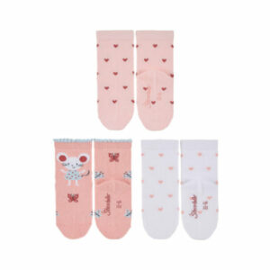 Sterntaler Baby-Söckchen 3er-Pack Herzen/Maus rosa