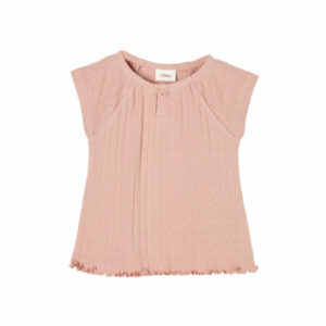 s.Oliver T-Shirt mit Ajourmuster rosa