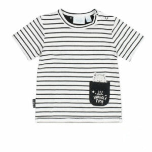 Feetje Girls T-Shirt Ringel Made with love weiß
