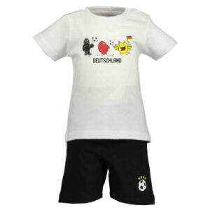 BLUE SEVEN Boys 2er Set T-Shirt + Capri Hose Weiss