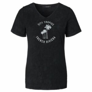 SUPERMOM T-shirt Palm Trees Black
