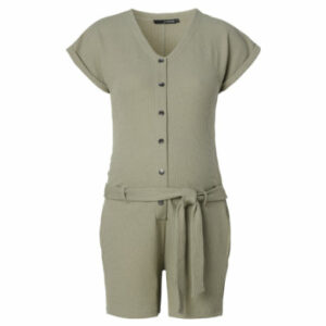 SUPERMOM Still-Jumpsuit Waffle Vetiver