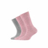Camano Socken Children ca-soft organic 3er-Pack pink melange